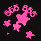 Sp5der Beluga Angel Number Hoodie - Black