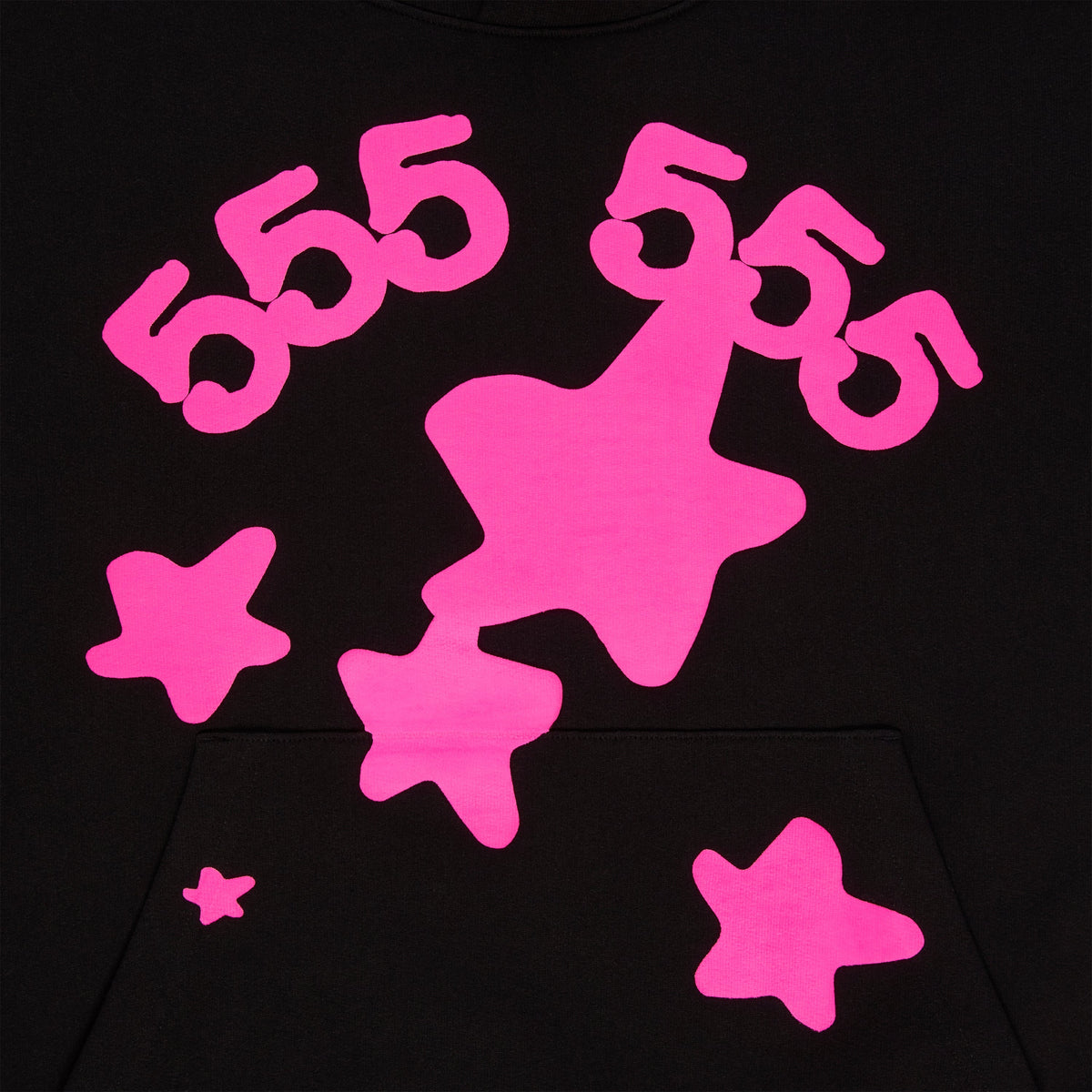 Sp5der Beluga Angel Number Hoodie - Black