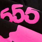 Sp5der Beluga Angel Number Hoodie - Black