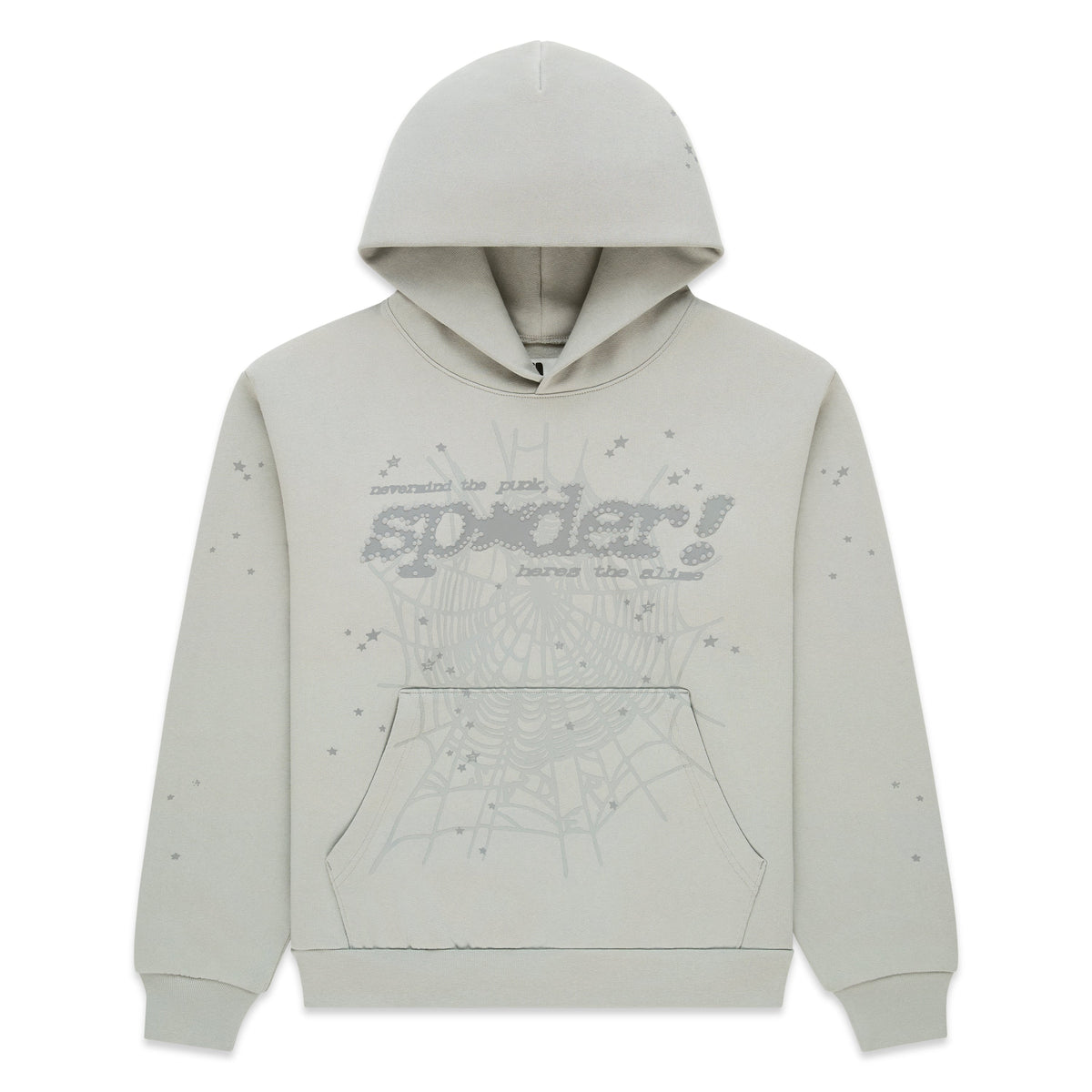 Sp5der Tonal Punk V2 Hoodie - Sport Grey