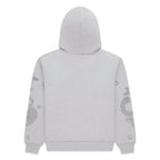 Sp5der Rhinestone Beluga Hoodie - Heather Grey
