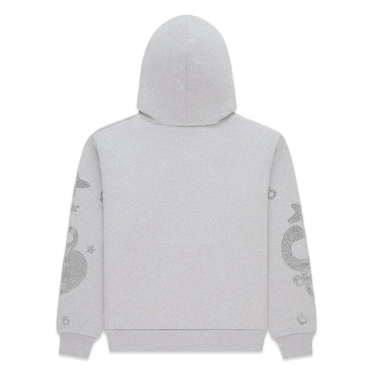 Sp5der Rhinestone Beluga Hoodie - Heather Grey