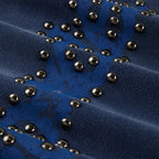 Sp5der Punk V3 Studded Hoodie - Blue