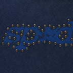 Sp5der Punk V3 Studded Hoodie - Blue