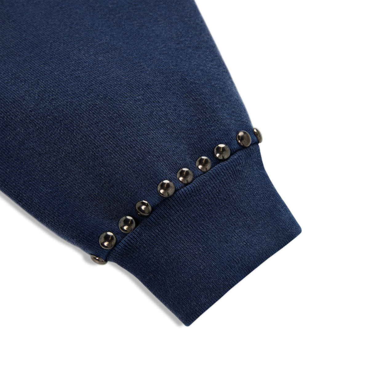 Sp5der Punk V3 Studded Hoodie - Blue