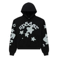 Sp5der Reflective Beluga Hoodie - Black