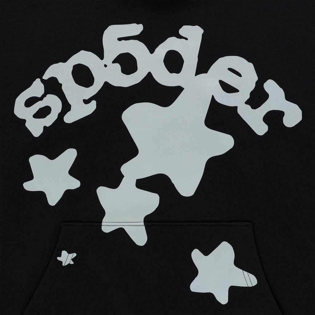 Sp5der Reflective Beluga Hoodie - Black