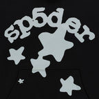 Sp5der Reflective Beluga Hoodie - Black