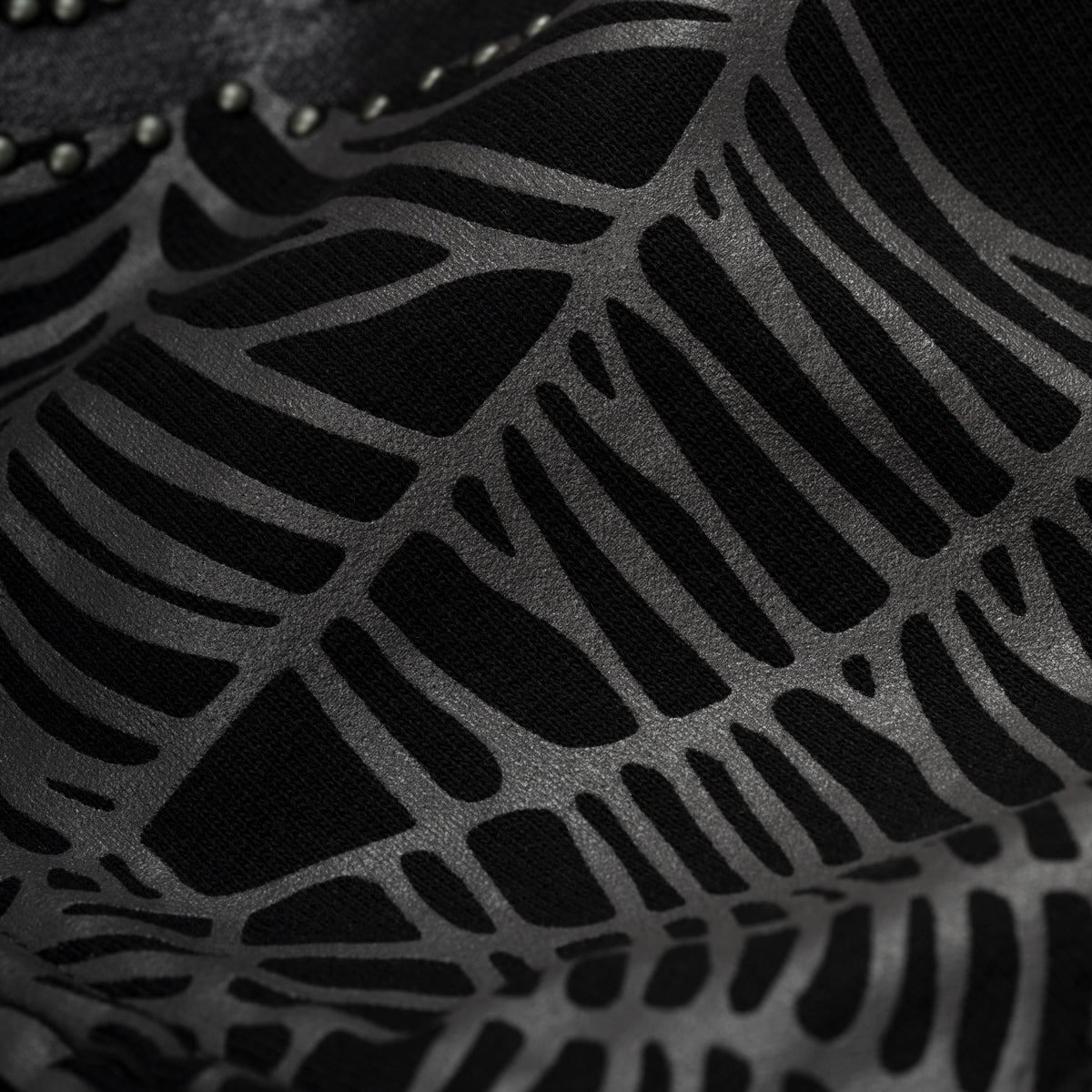 Sp5der Og Web Studded Zip Hoodie - Black