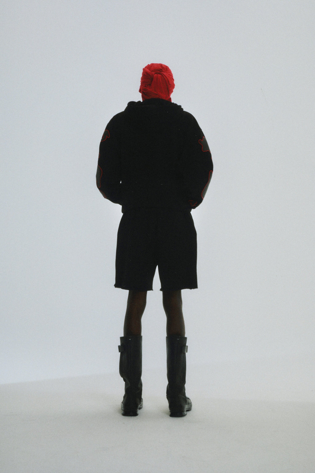 Sp5der Beluga Outline Hoodie - Black