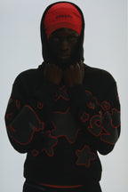 Sp5der Beluga Outline Hoodie - Black