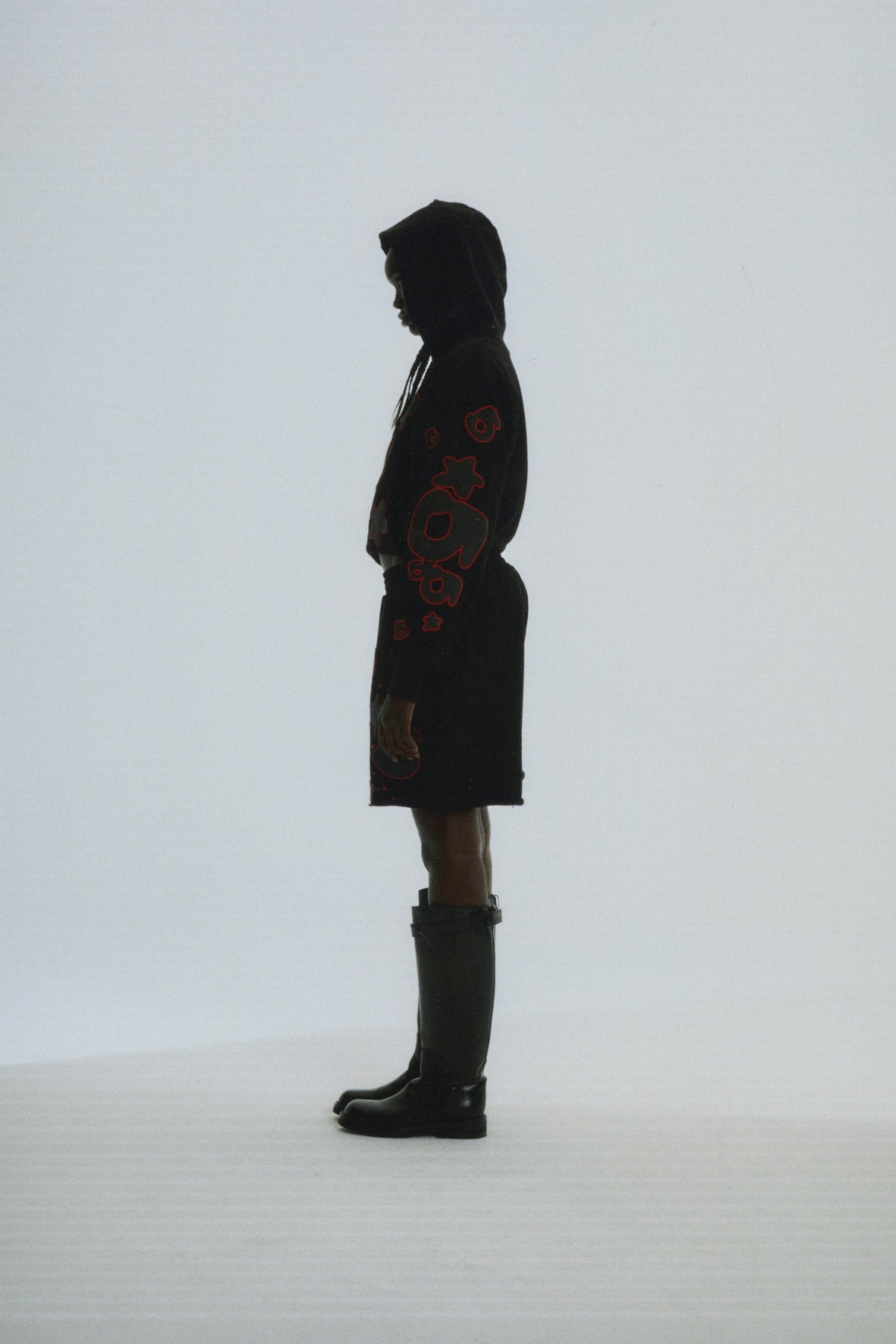Sp5der Beluga Outline Hoodie - Black