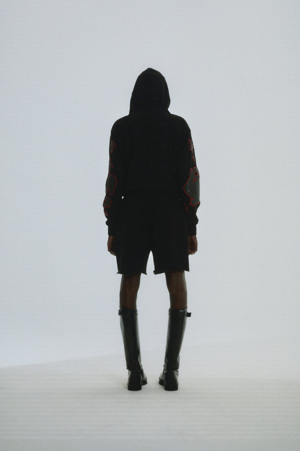 Sp5der Beluga Outline Hoodie - Black