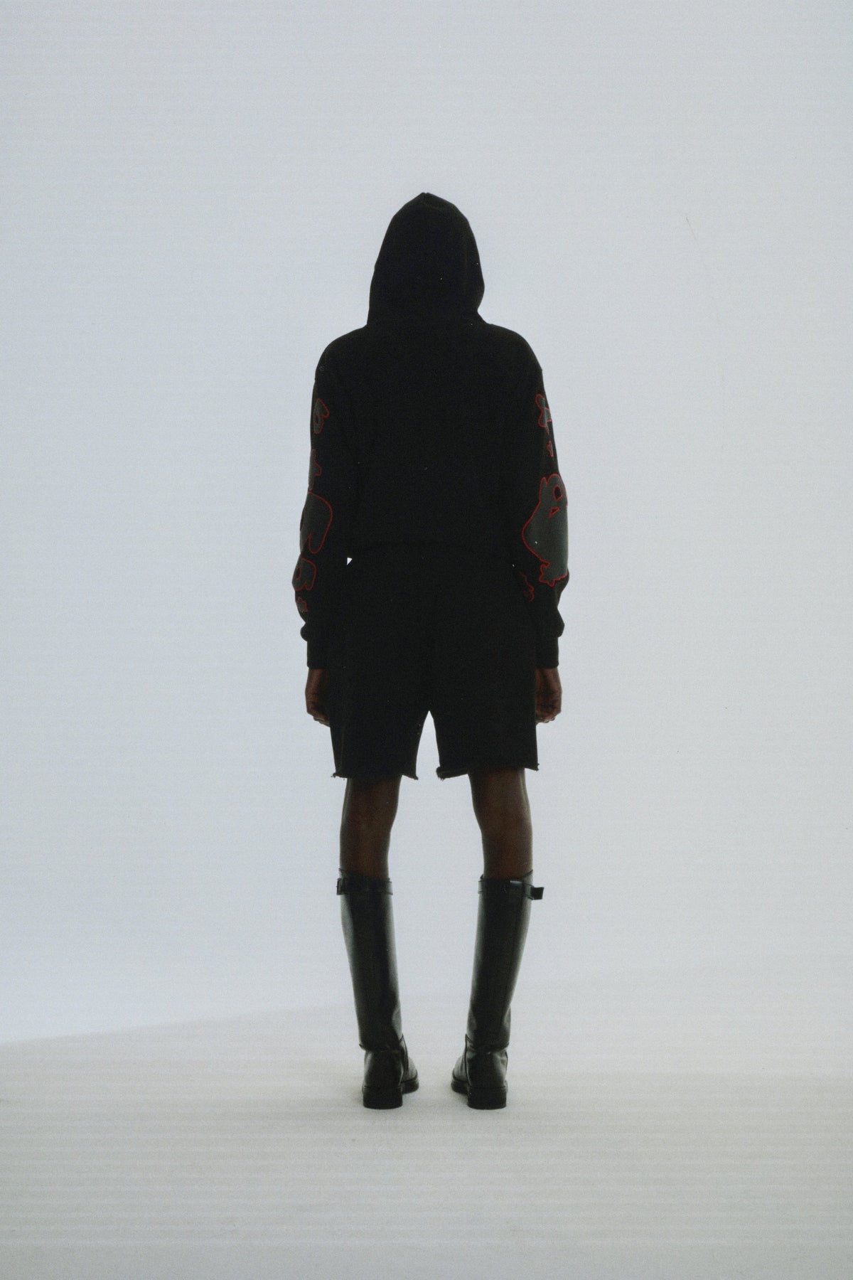 Sp5der Beluga Outline Hoodie - Black