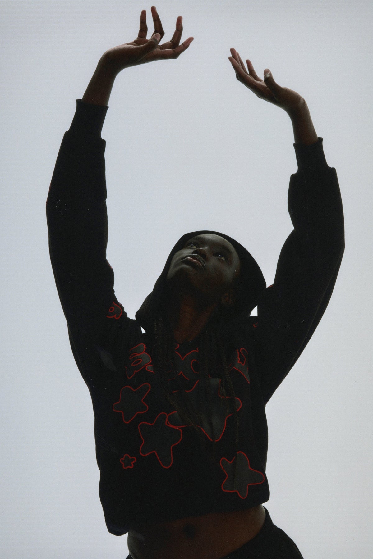 Sp5der Beluga Outline Hoodie - Black