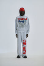 Sp5der Atlanta Full Zip Hoodie - Heather Grey