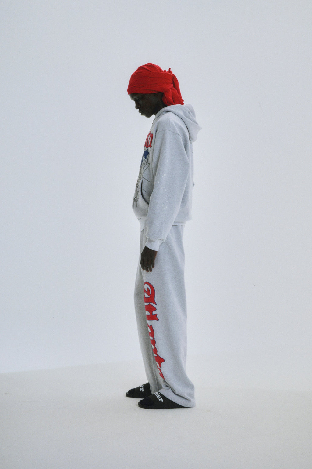Sp5der Atlanta Full Zip Hoodie - Heather Grey