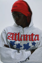 Sp5der Atlanta Full Zip Hoodie - Heather Grey