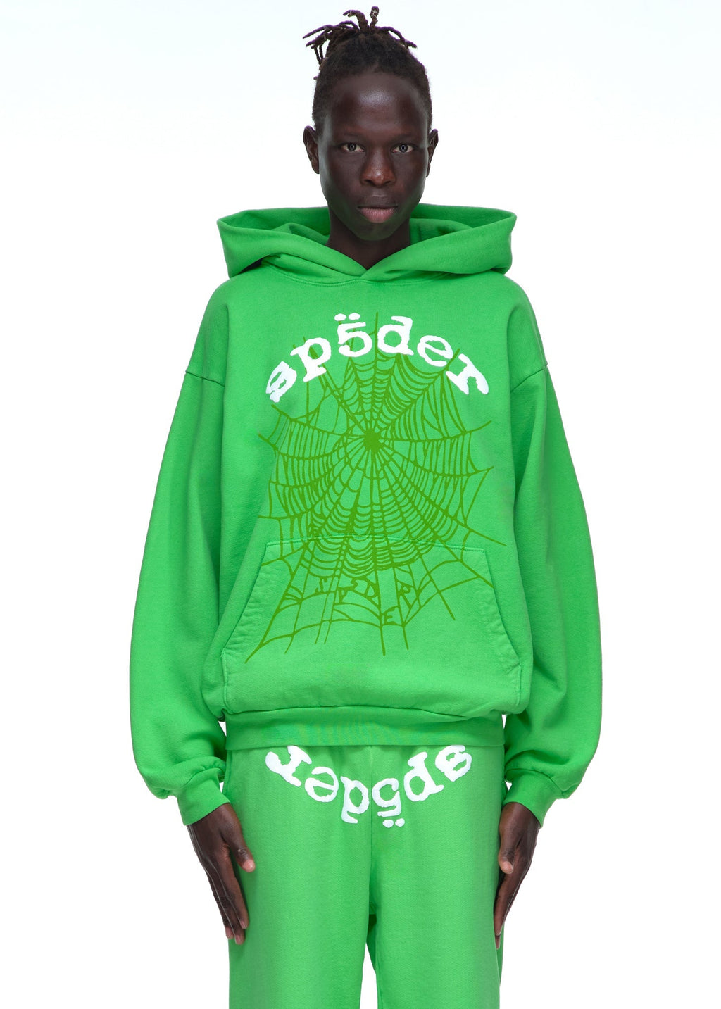 Sp5der Legacy Hoodie - Bright Green
