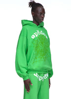Sp5der Legacy Hoodie - Bright Green