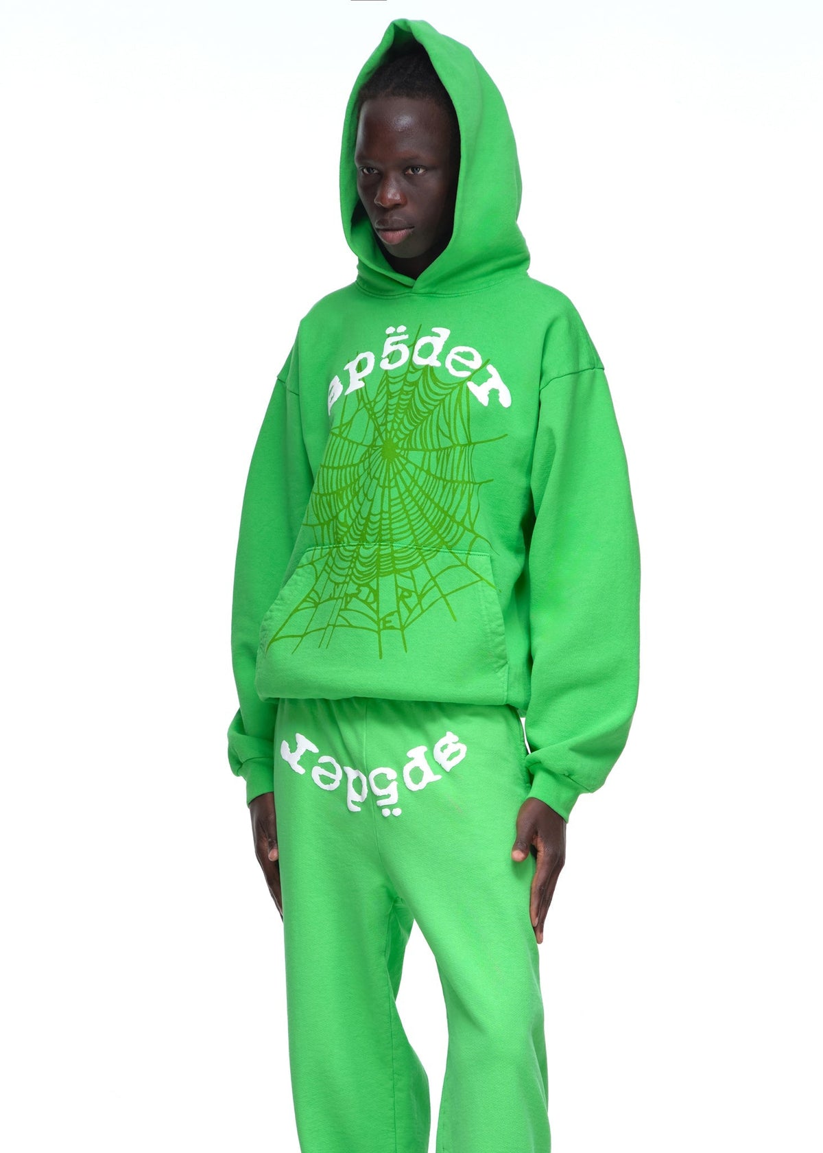 Sp5der Legacy Hoodie - Bright Green