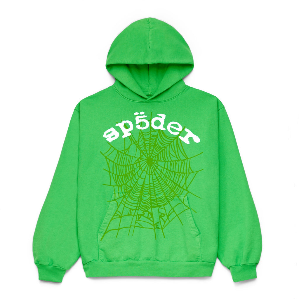 Sp5der Legacy Hoodie - Bright Green