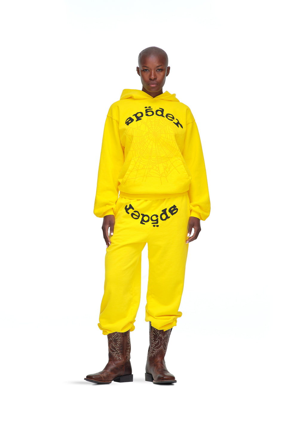 Sp5der Legacy Hoodie - Yellow