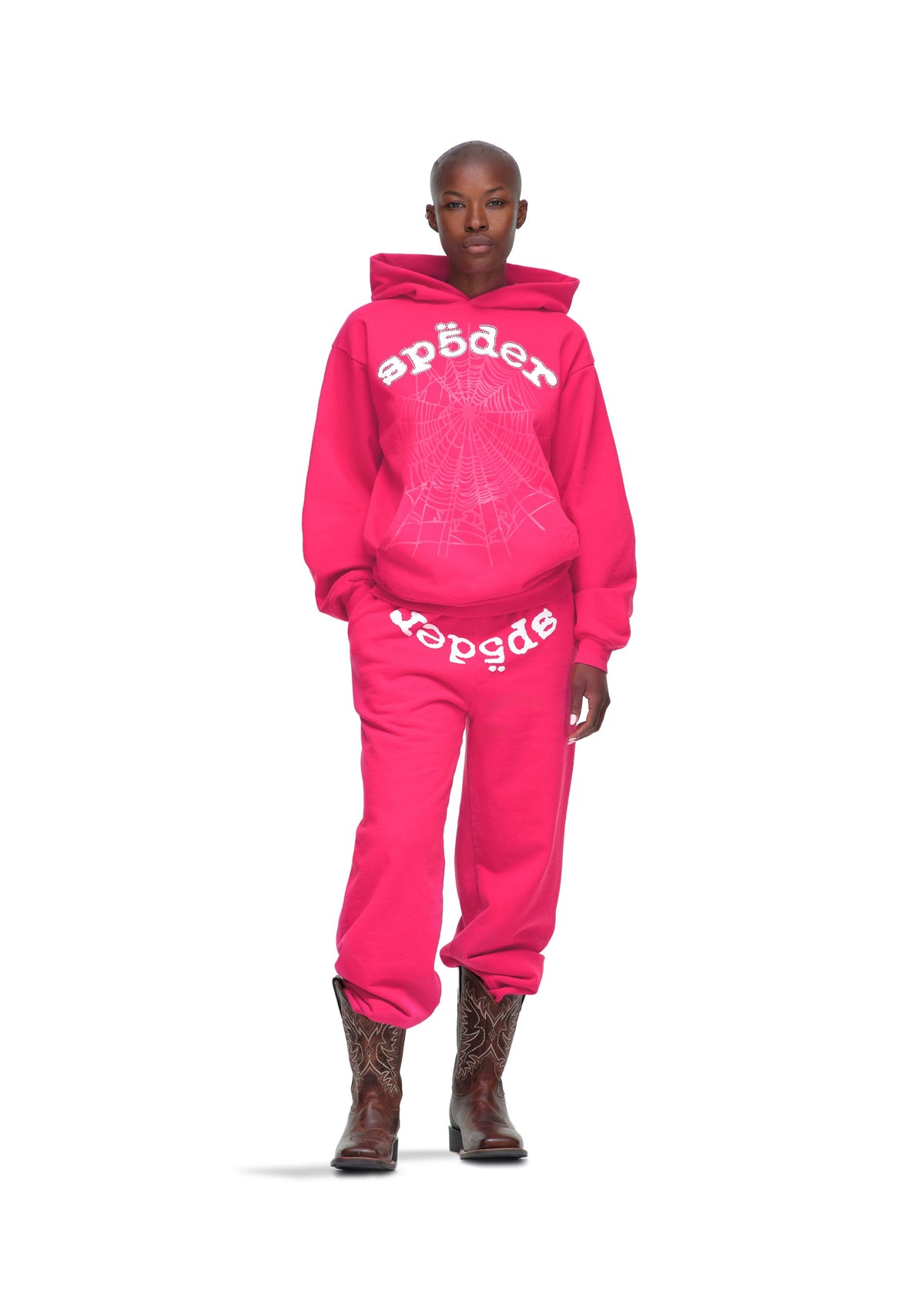 Sp5der Legacy Hoodie - Pink