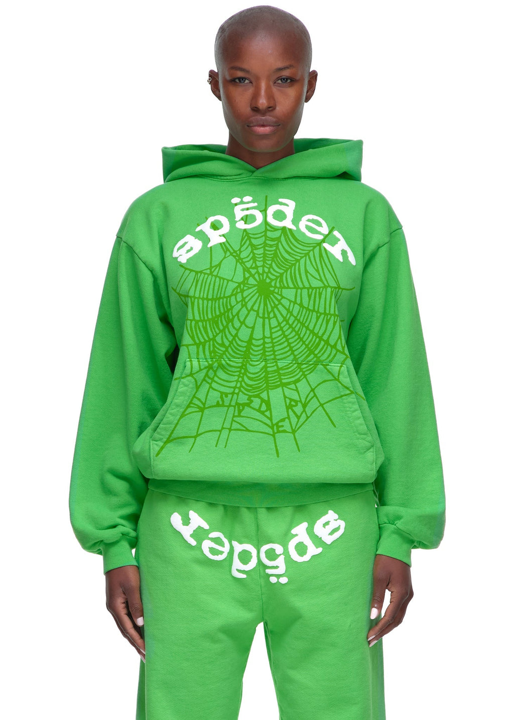 Sp5der Legacy Hoodie - Bright Green