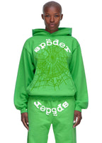 Sp5der Legacy Hoodie - Bright Green