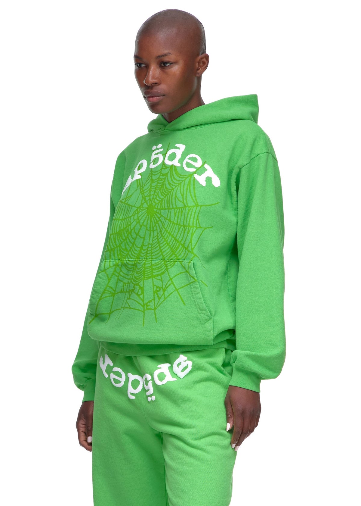 Sp5der Legacy Hoodie - Bright Green
