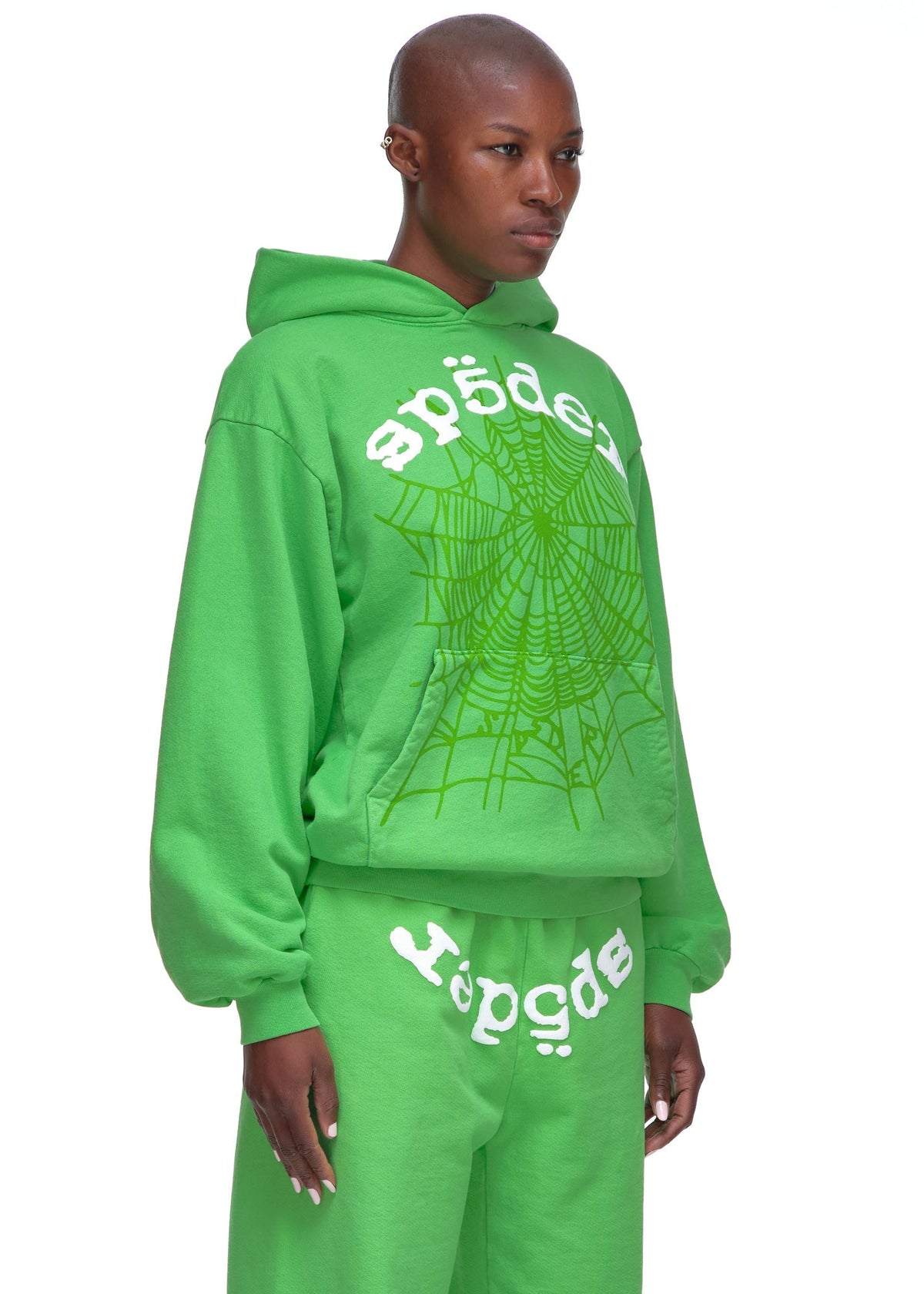 Sp5der Legacy Hoodie - Bright Green
