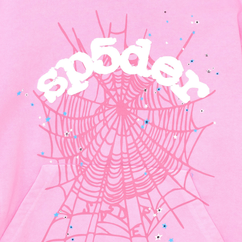Sp5der Og Web Hoodie - Pink