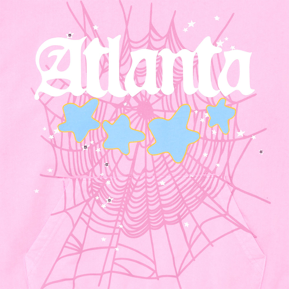 Sp5der Atlanta Hoodie - Pink