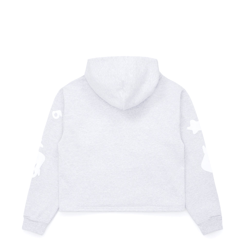 Sp5der Women's Cropped Beluga Hoodie - Heather Grey