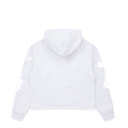 Sp5der Women's Cropped Beluga Hoodie - Heather Grey