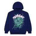 Sp5der Og Web Hoodie - Navy Pink