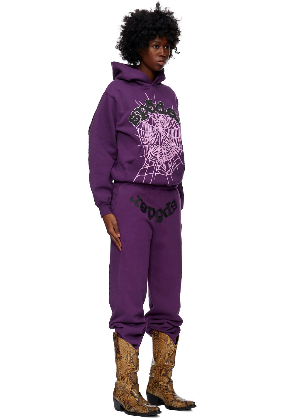 Sp5der Web Hoodie - Purple