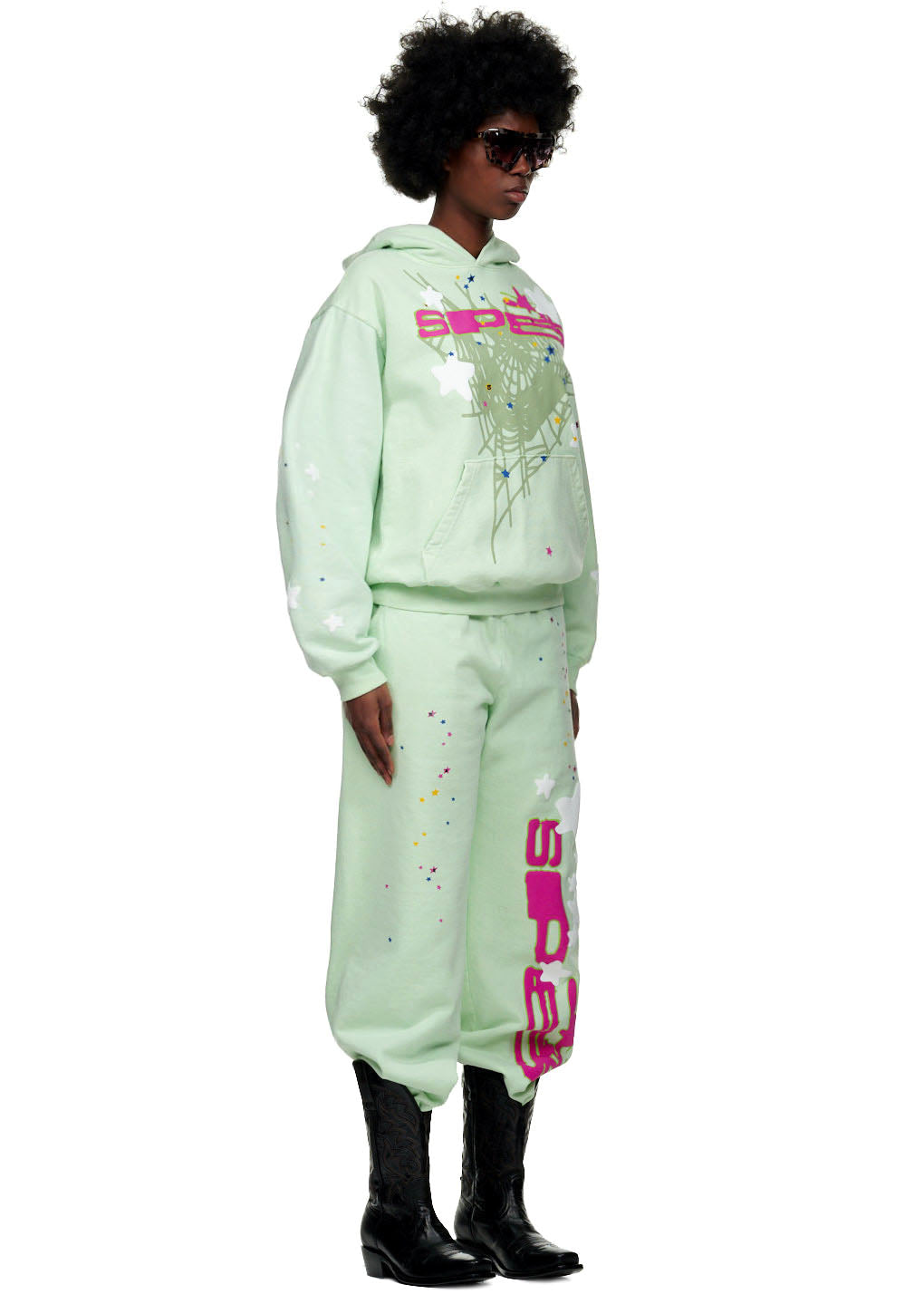 Sp5der Mint Hoodie - Mint
