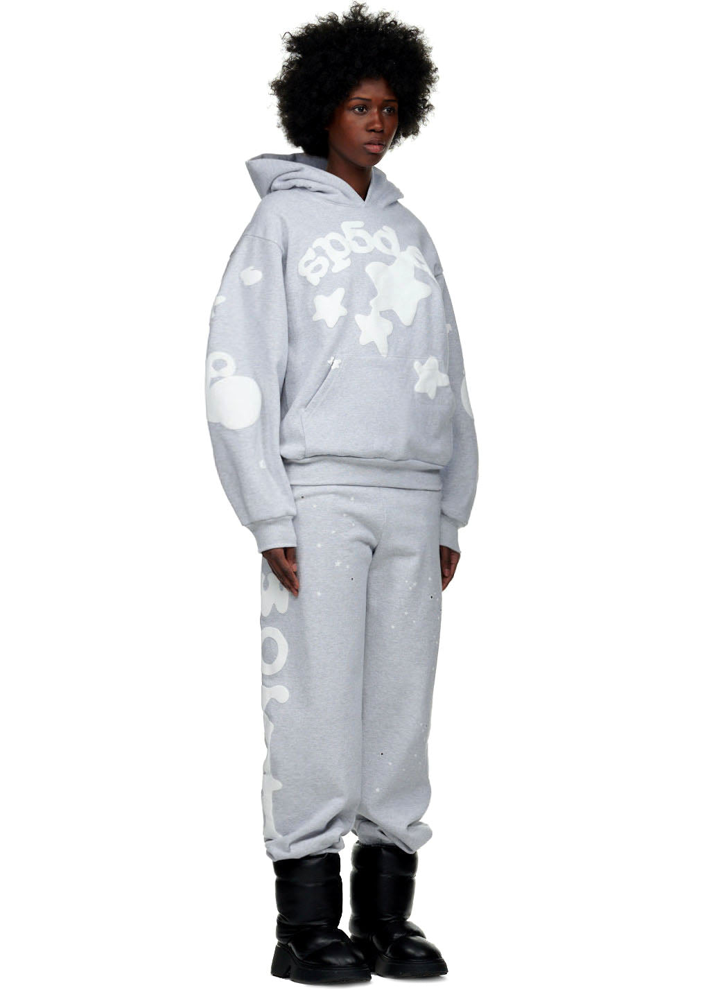 Sp5der Beluga Hoodie - Heather Grey