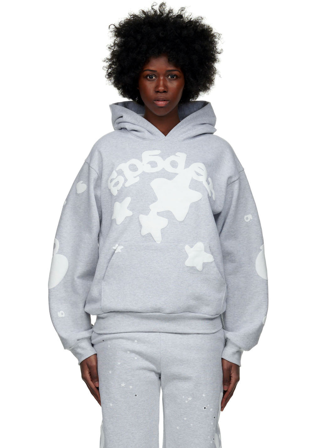 Sp5der Beluga Hoodie - Heather Grey