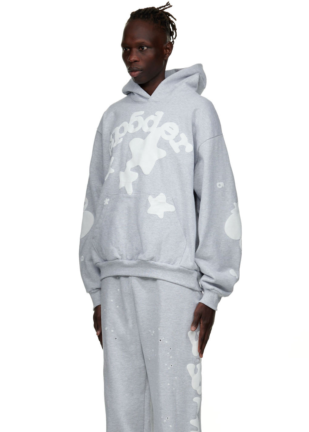 Sp5der Beluga Hoodie - Heather Grey