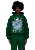 Sp5der Web Hoodie - Moss Green
