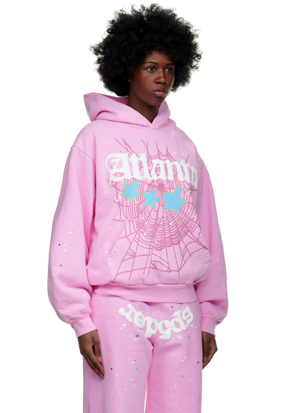 Sp5der Atlanta Hoodie - Pink