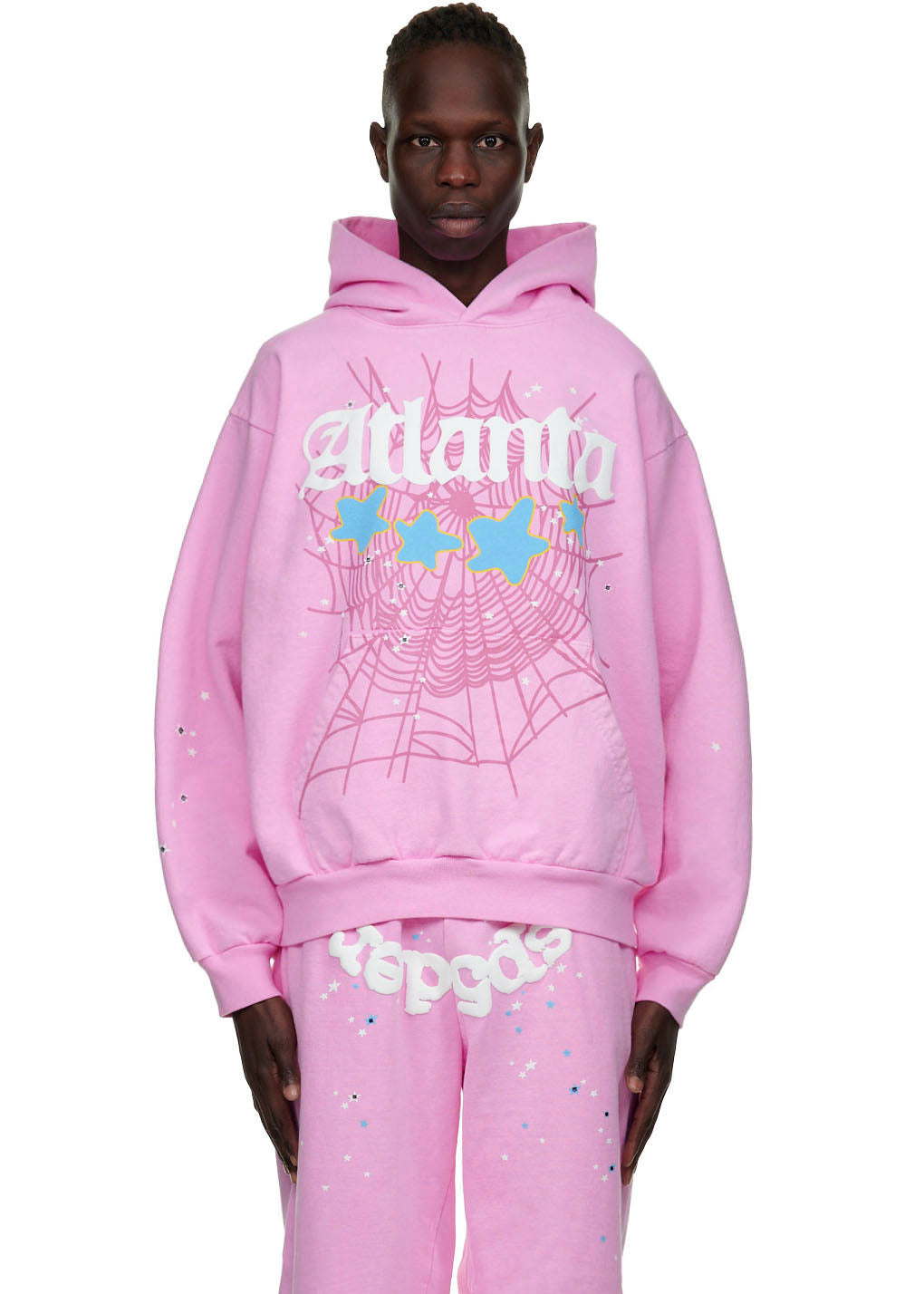Sp5der Atlanta Hoodie - Pink
