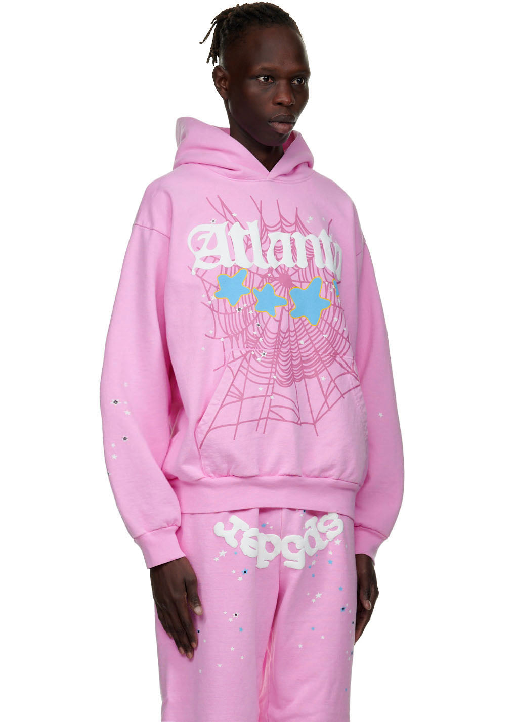 Sp5der Atlanta Hoodie - Pink