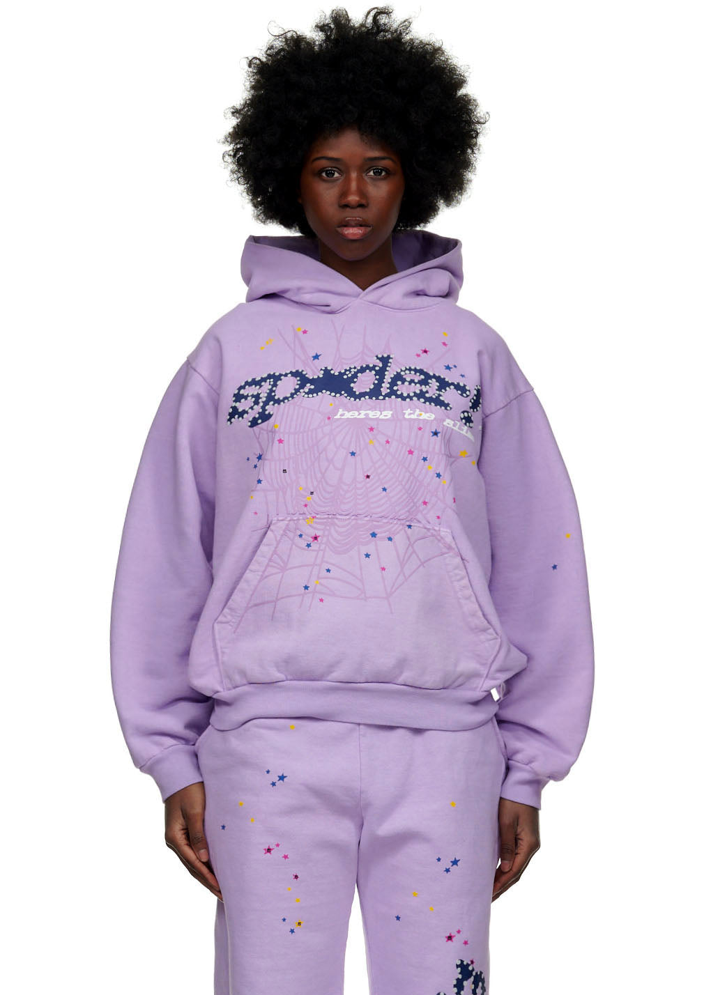 Sp5der Acai Hoodie - Lavender