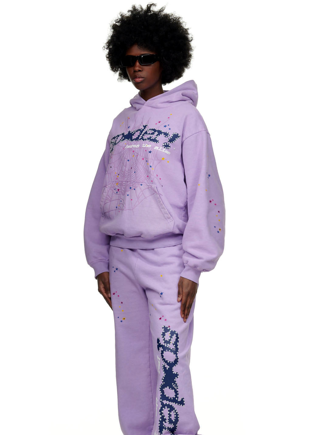 Sp5der Acai Hoodie - Lavender