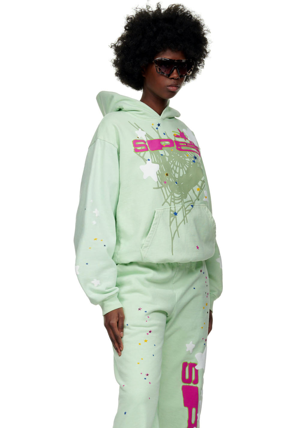 Sp5der Mint Hoodie - Mint