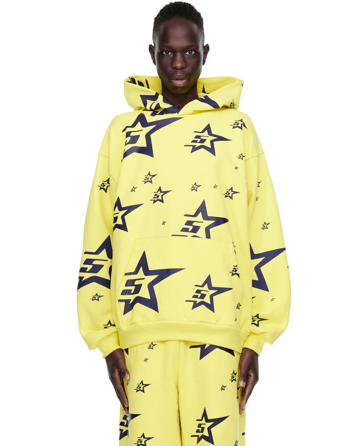 Sp5der 5star Hoodie - Light Yellow